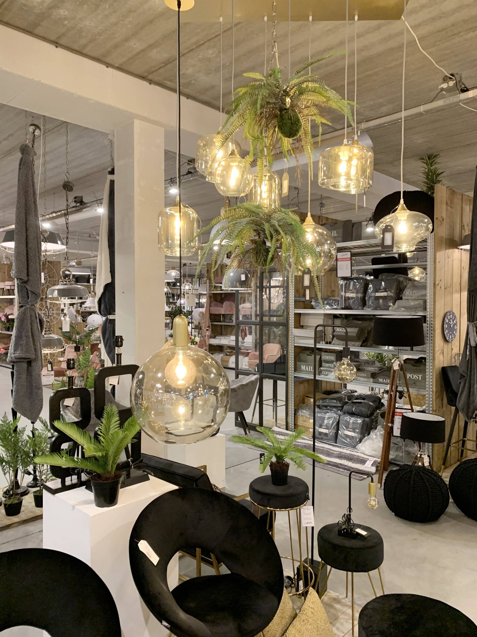 Hanging lamp Vilmar 1-L gold 5 meter - Afbeelding 3