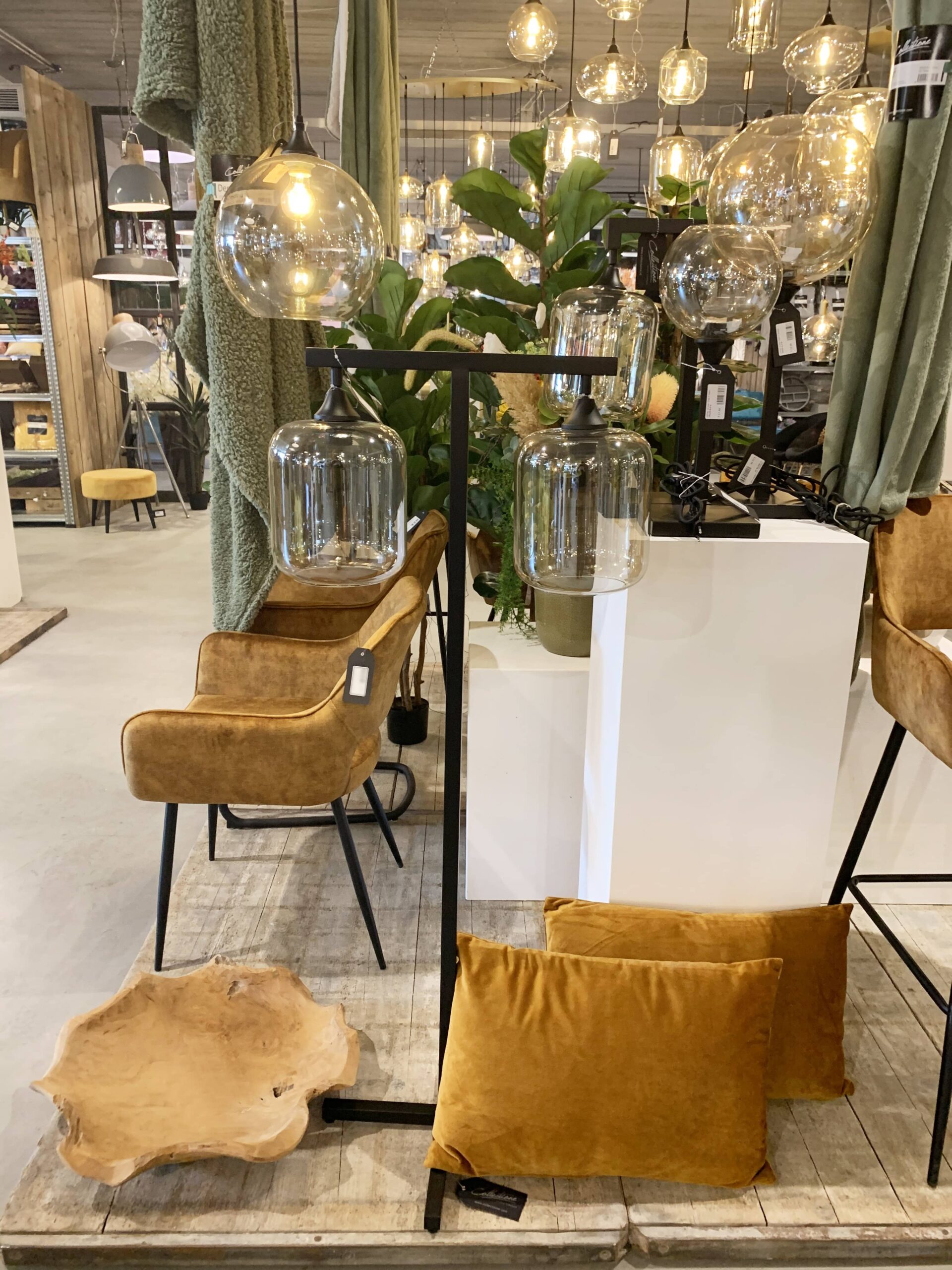 Vloerlamp Caro 2 lichts zwart - Afbeelding 3