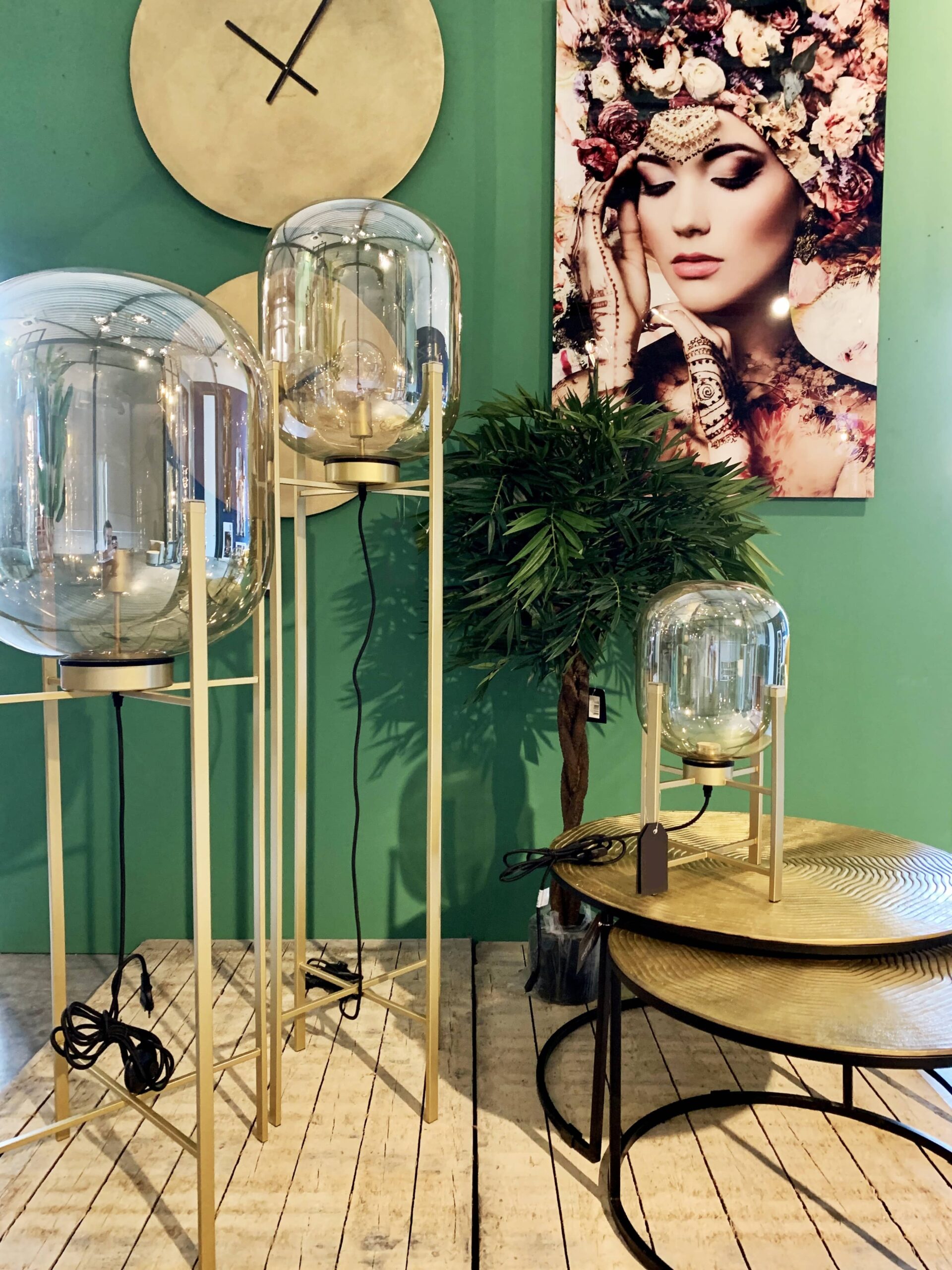 Larino Floorlamp base M gold - Afbeelding 2