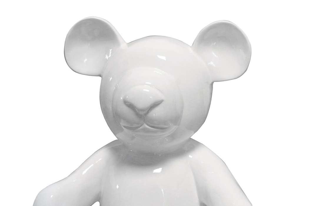 Sculpture Teddy Bear 125 white - Afbeelding 3