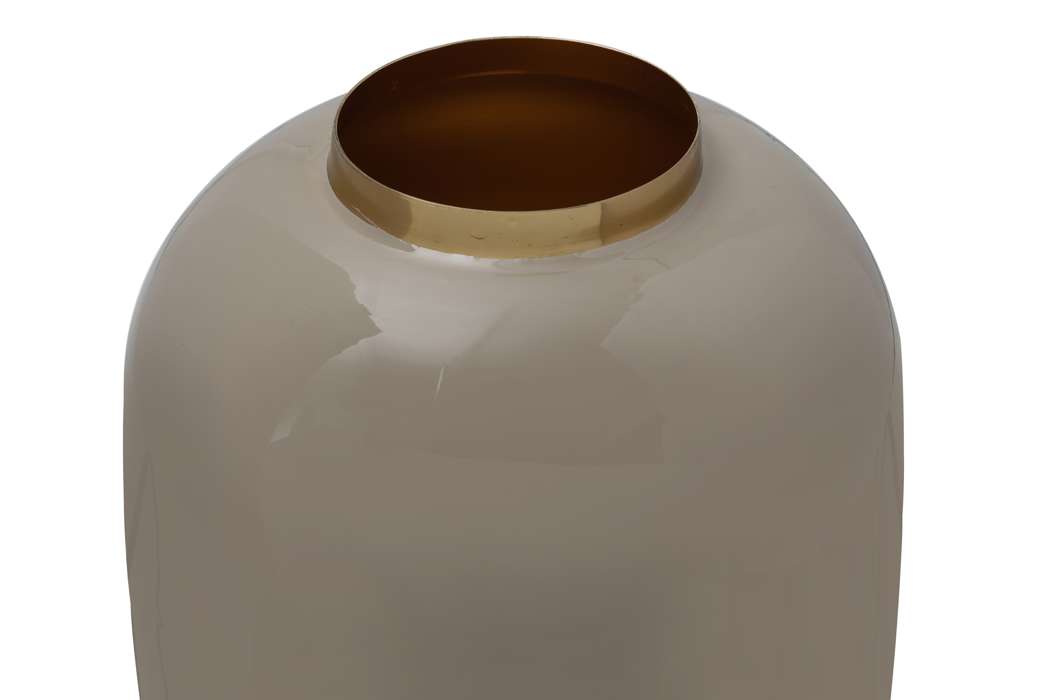 Vaas Art Deco 355 taupe/goud - Afbeelding 3