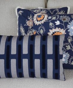 Alternative view of Kussen Blue 55x35cm blauw