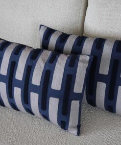 Kussen Blue 55x35cm blauw