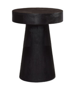 Bijzettafel rond 40 cm Zwart