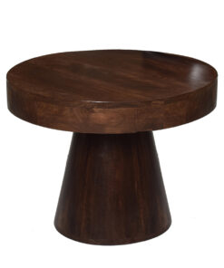 Bijzettafel rond 55cm Walnoot