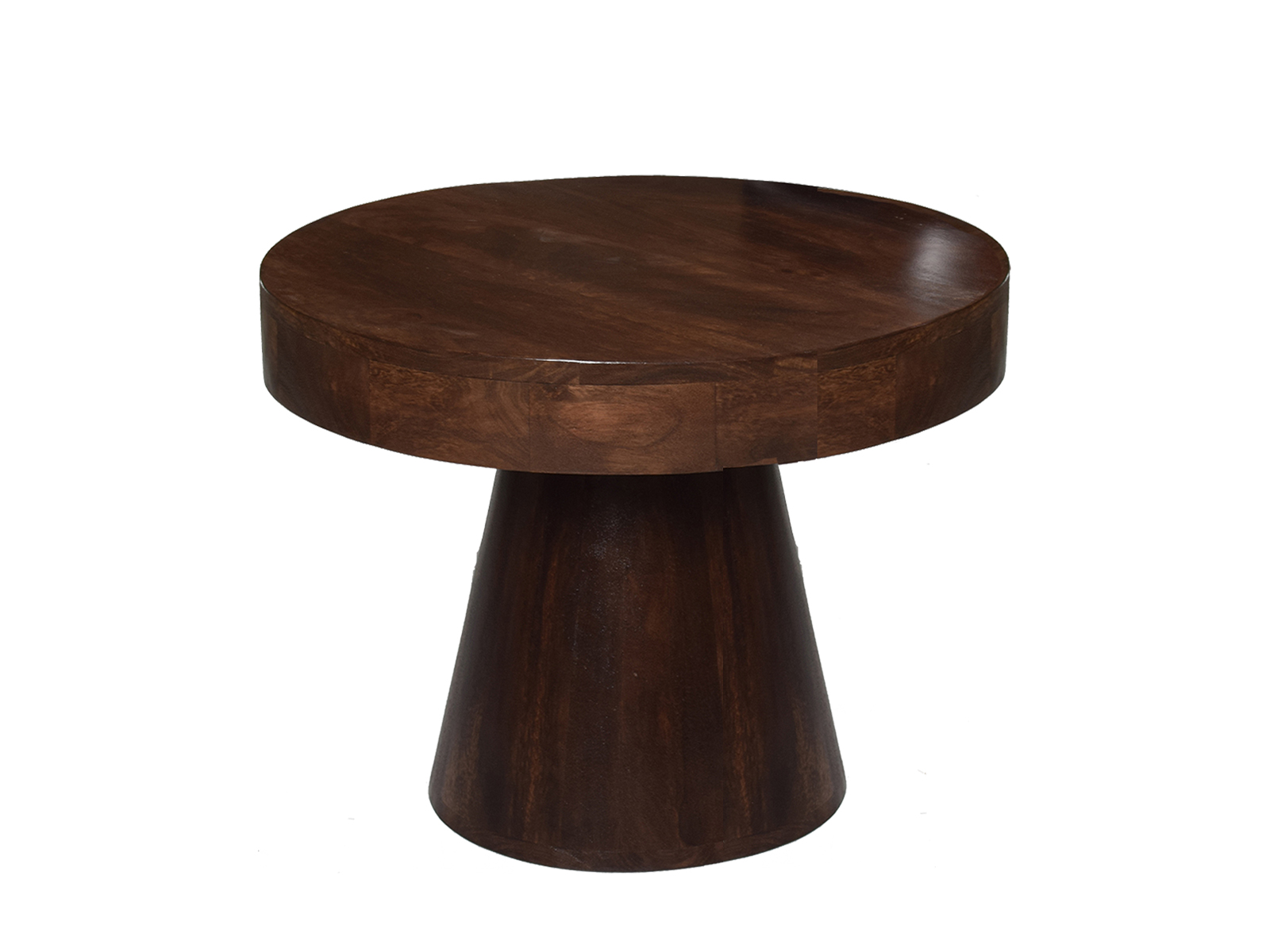 Bijzettafel rond 55cm Walnoot