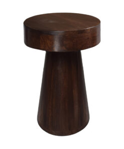 Bijzettafel rond 40cm Walnoot