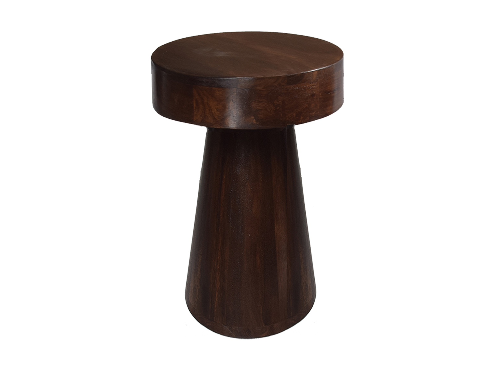 Bijzettafel rond 40cm Walnoot