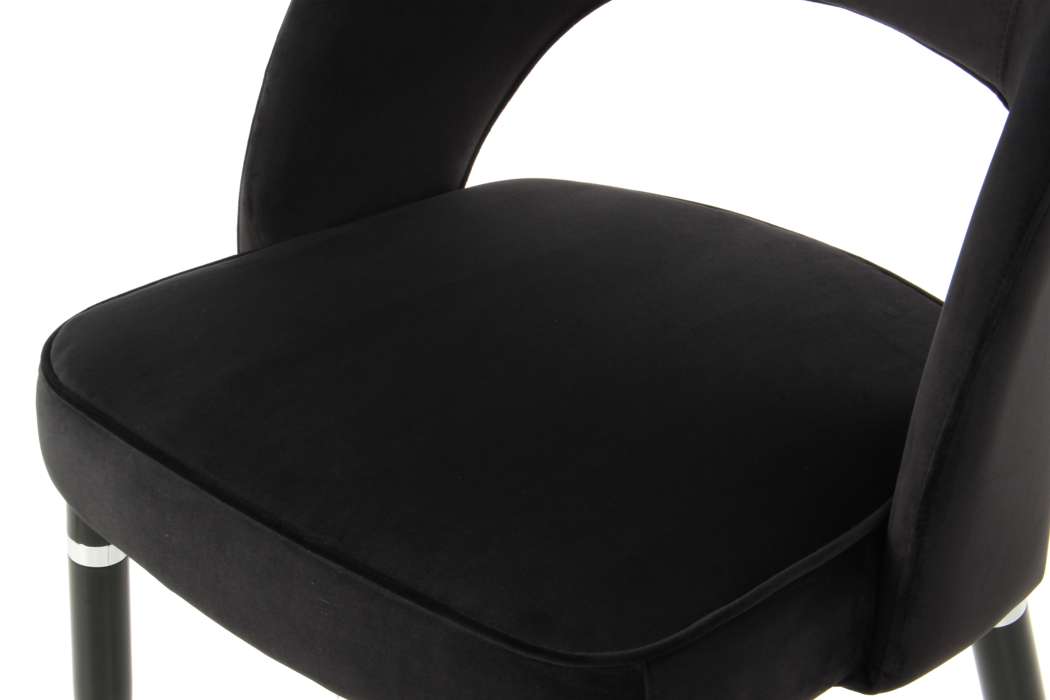 Chair Courtney Set of 2 Black / Silver - Afbeelding 4