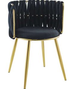 Alternative view of Milla 100 chair set of 2 black
