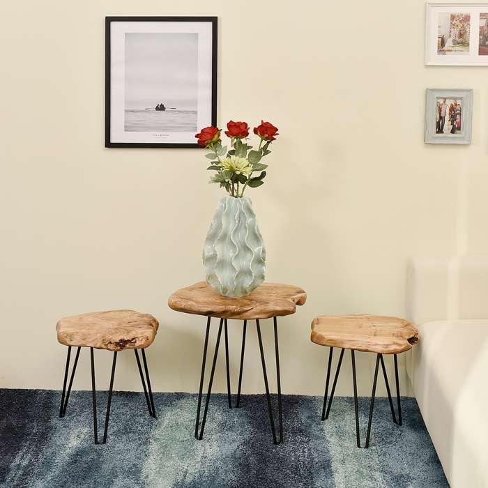 Side table Woody 210 Natural - Afbeelding 3