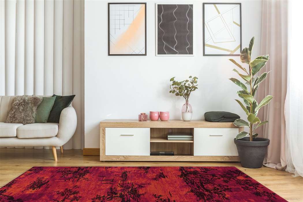 Vintage 5206 rood 120x180cm - Afbeelding 2