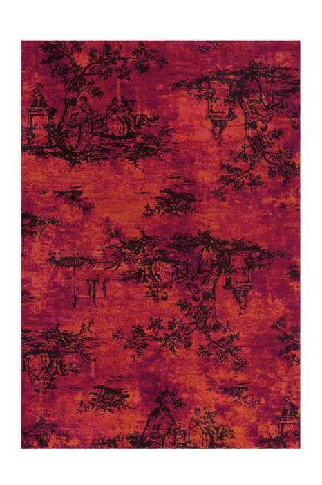 Vintage 5206 rood 120x180cm