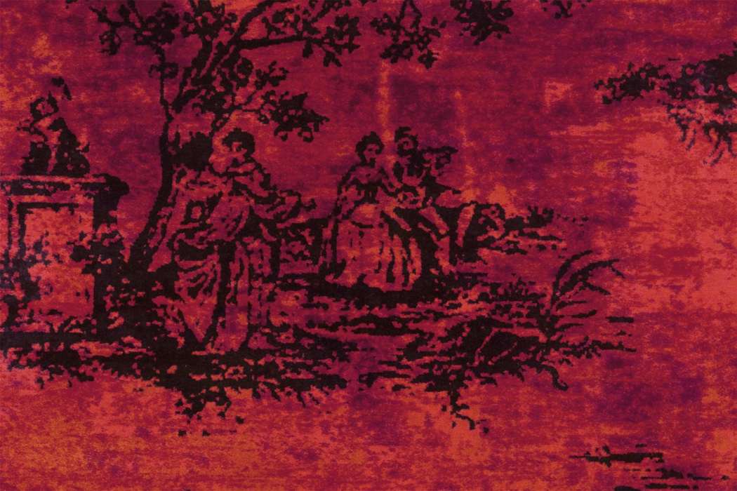 Vintage 5206 rood 120x180cm - Afbeelding 3