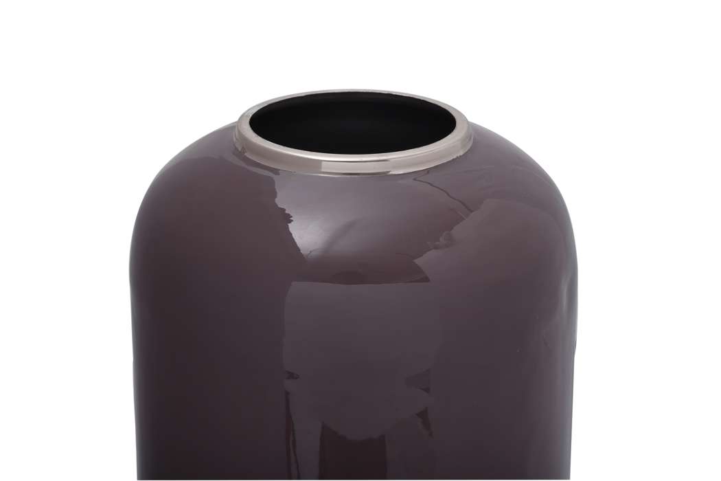 Vaas Art Deco 195 hoog, paars/zilver - Afbeelding 3
