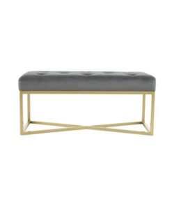 Bench Diaz 125 Gray / Gold