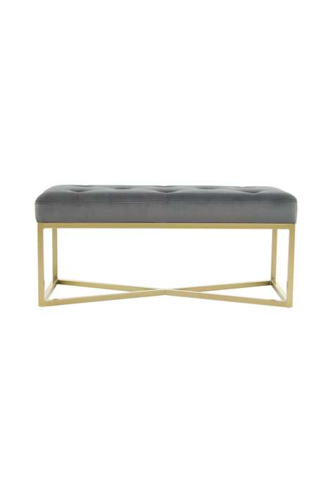 Bench Diaz 125 Gray / Gold