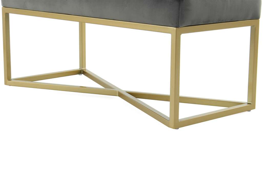 Bench Diaz 125 Gray / Gold - Afbeelding 4