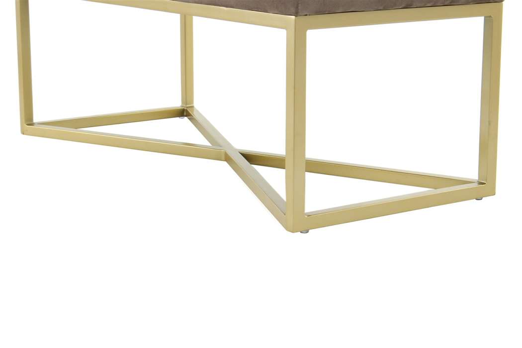 Bench Diaz 125 Taupe / Gold - Afbeelding 4