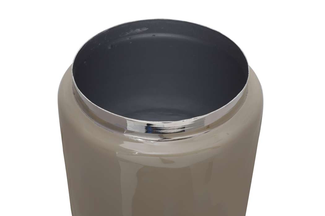 Vaas Art Deco 455 taupe/zilver - Afbeelding 3