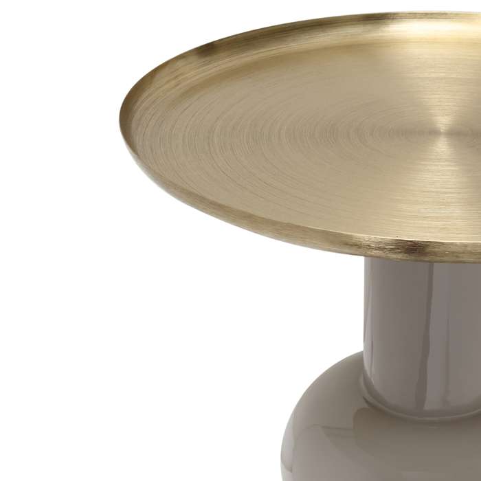 Bijzettafel Art Deco 2225 taupe/goud - Afbeelding 3