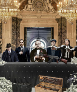 Glasschilderij 160x80cm Maffia