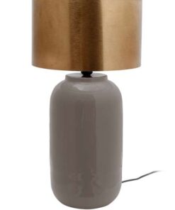 Table lamp Art Deco 725 gray / gold