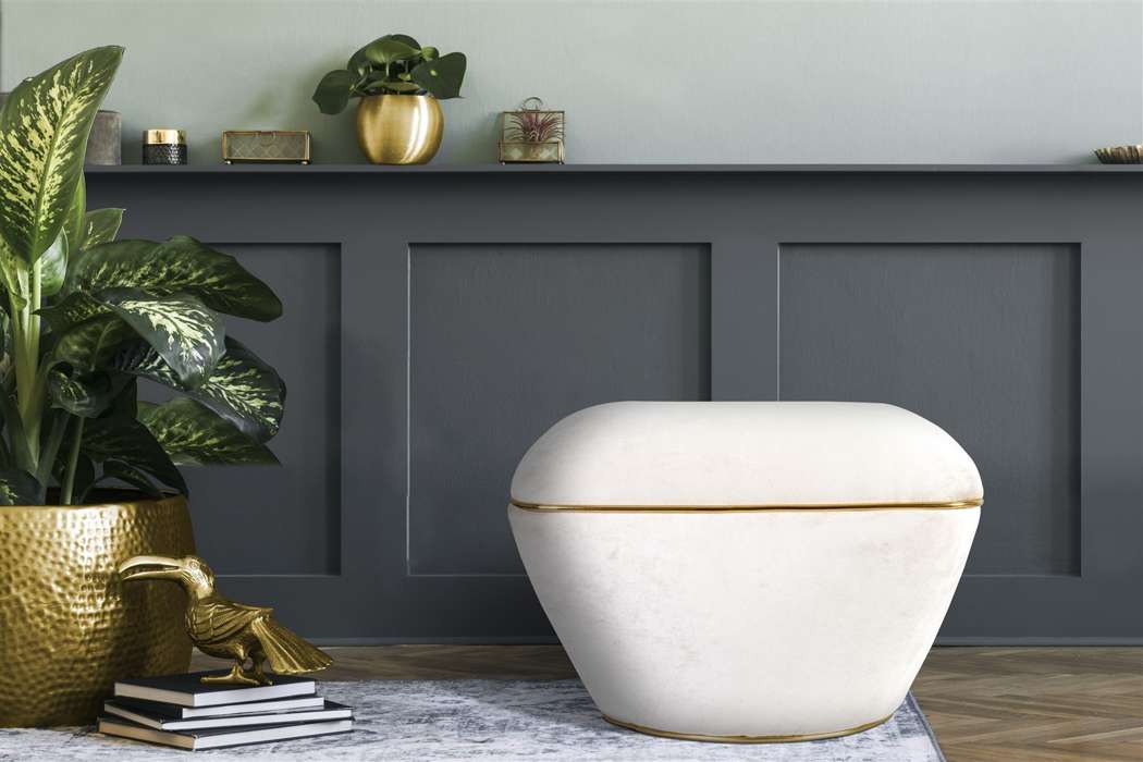 Stool Contessa 125 Ivory / Gold - Afbeelding 3