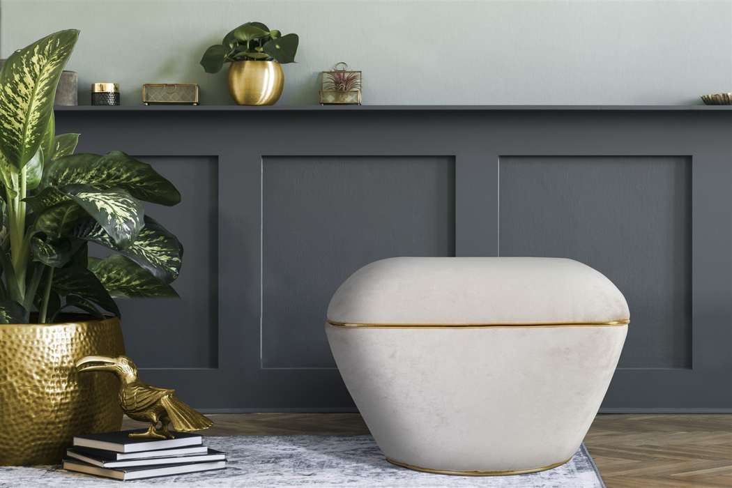 Stool Contessa 125 Taupe / Gold - Afbeelding 3