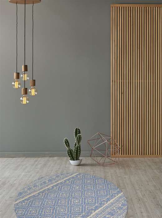 Sunny 110 lichtblauw 120cm ROND - Afbeelding 2