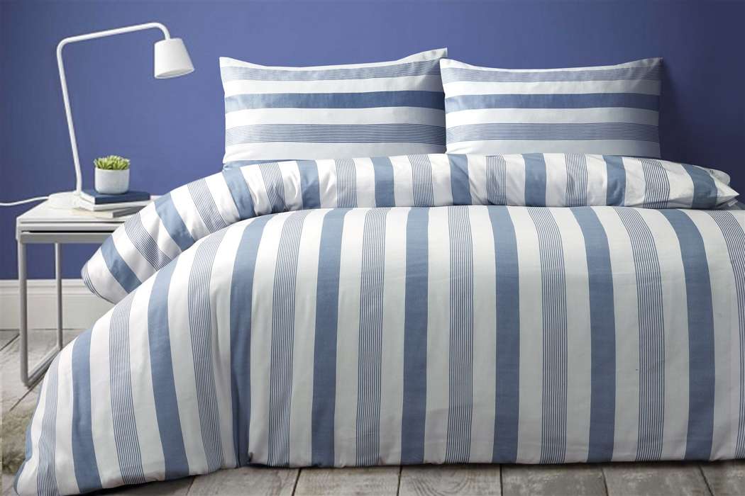 Bed linen Pina 100-DE Blue 135cm x 200cm / 80cm x 80cm - Afbeelding 2