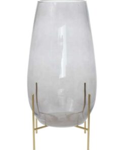 Glass vase Crea 125 Gray