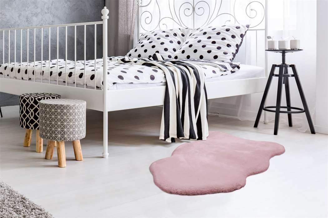 Rabbit Light Sheepskin 825 roze 60x90cm - Afbeelding 2