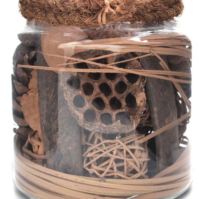 Deco Glas Flora 410 brown - Afbeelding 3