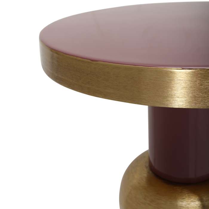 Sidetable Art Deco 2125 Rosewood/goud - Afbeelding 3