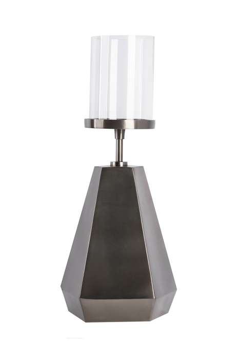 Candle Pillar Elin 225 black / nickel