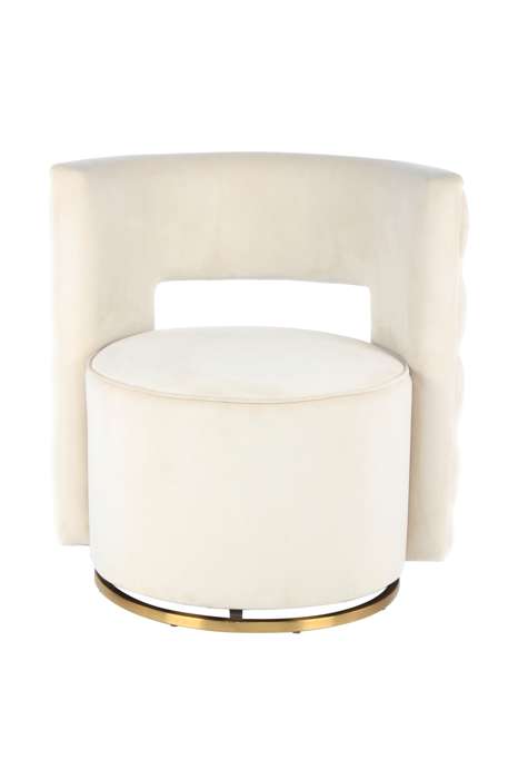 Armchair swivel armchair Sophistic 125 cream / gold - Afbeelding 2