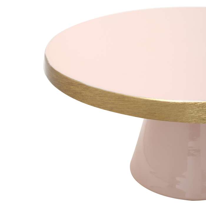 Taartschaal Art Deco 2035 licht roze/goud - Afbeelding 3