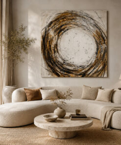 Olieverfschilderij 120x120cm 'Journey'