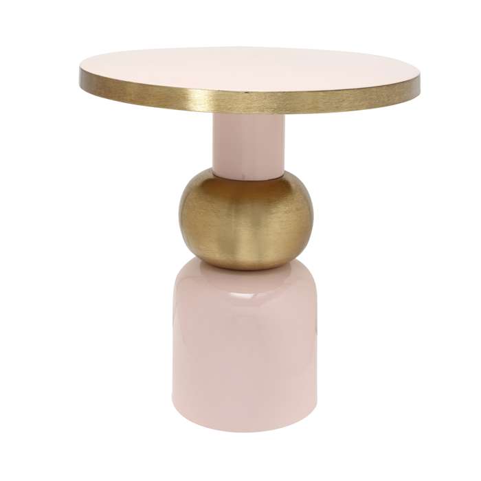 Bijzettafel Art Deco 2025 lichtroze/goud