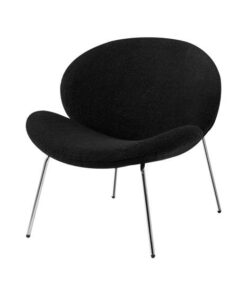 Jaden 125 Chair Set of 2 Black / Silver
