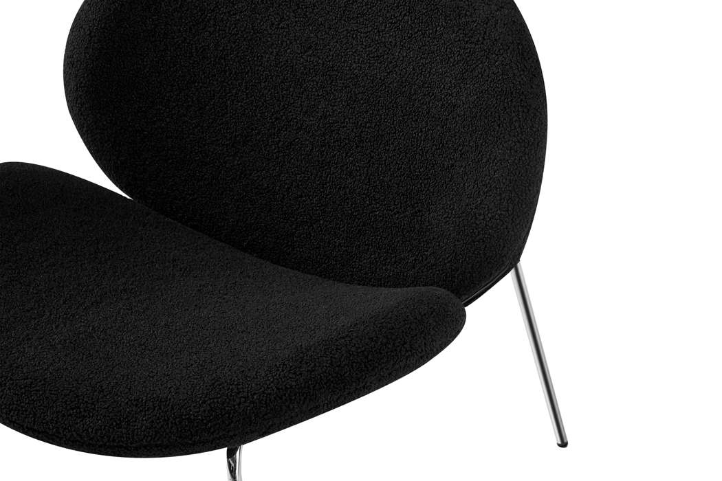 Jaden 125 Chair Set of 2 Black / Silver - Afbeelding 4