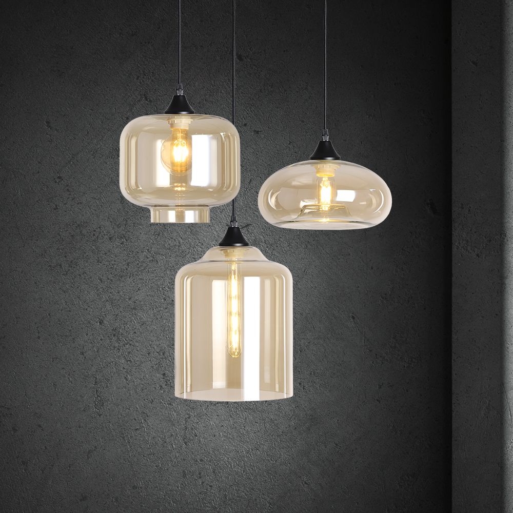 Hanglamp Vilmar 3 lichts zwart - Afbeelding 4