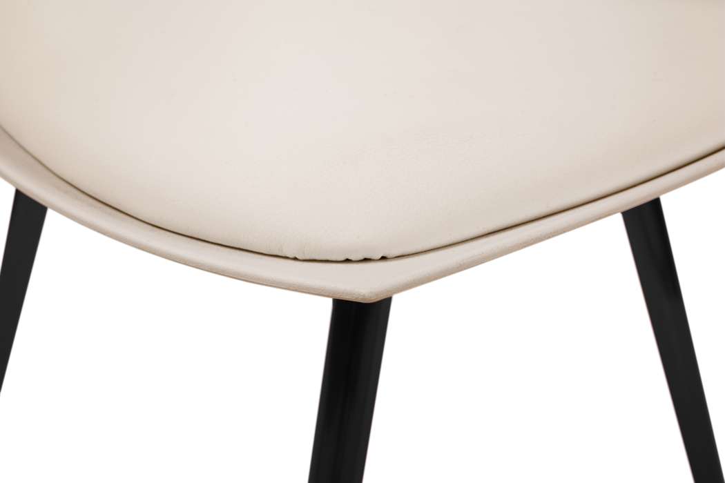 Stoel Dakota 410 set van 4 Beige / zwart - Afbeelding 3
