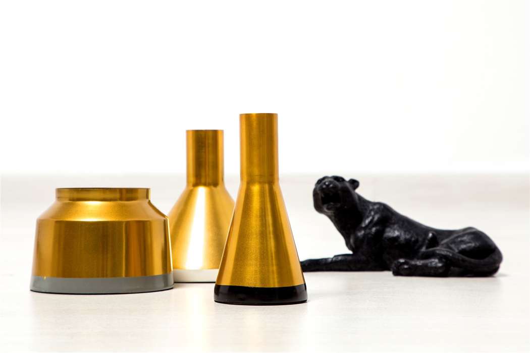 Vaas Culture set3 120 goud/wit/zwart/grijs - Afbeelding 2