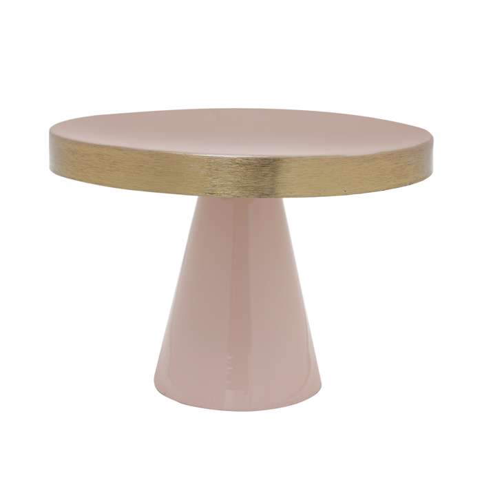 Taartschaal Art Deco 2055 roze/goud