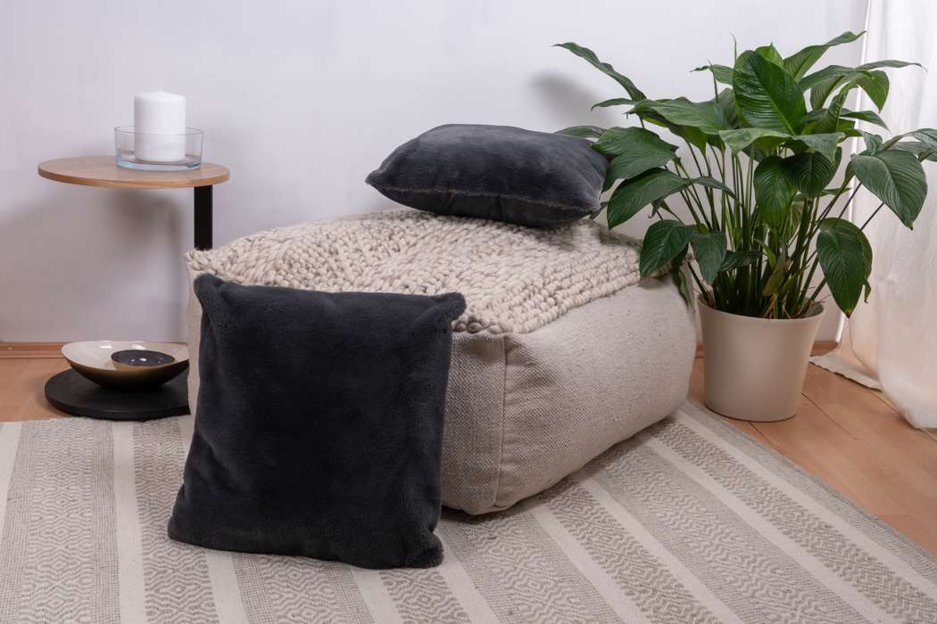 Deco Cushion Aimee 625 set of 2 anthracite - Afbeelding 2