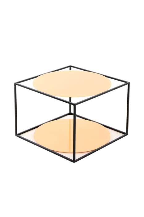 Sidetable Cody 110 oranje/zwart