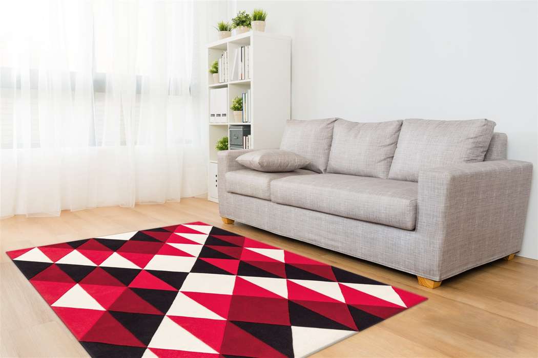 Joy 4130 zwart/rood/wit 170x240cm - Afbeelding 2