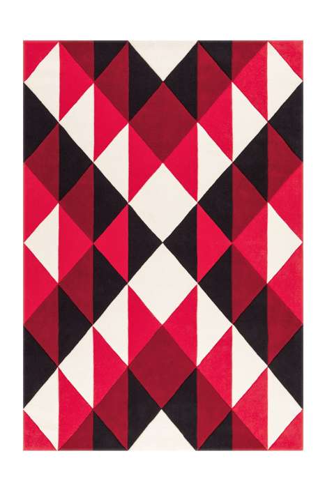 Joy 4130 zwart/rood/wit 170x240cm